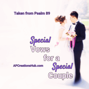 Special Vows for a Special Couple