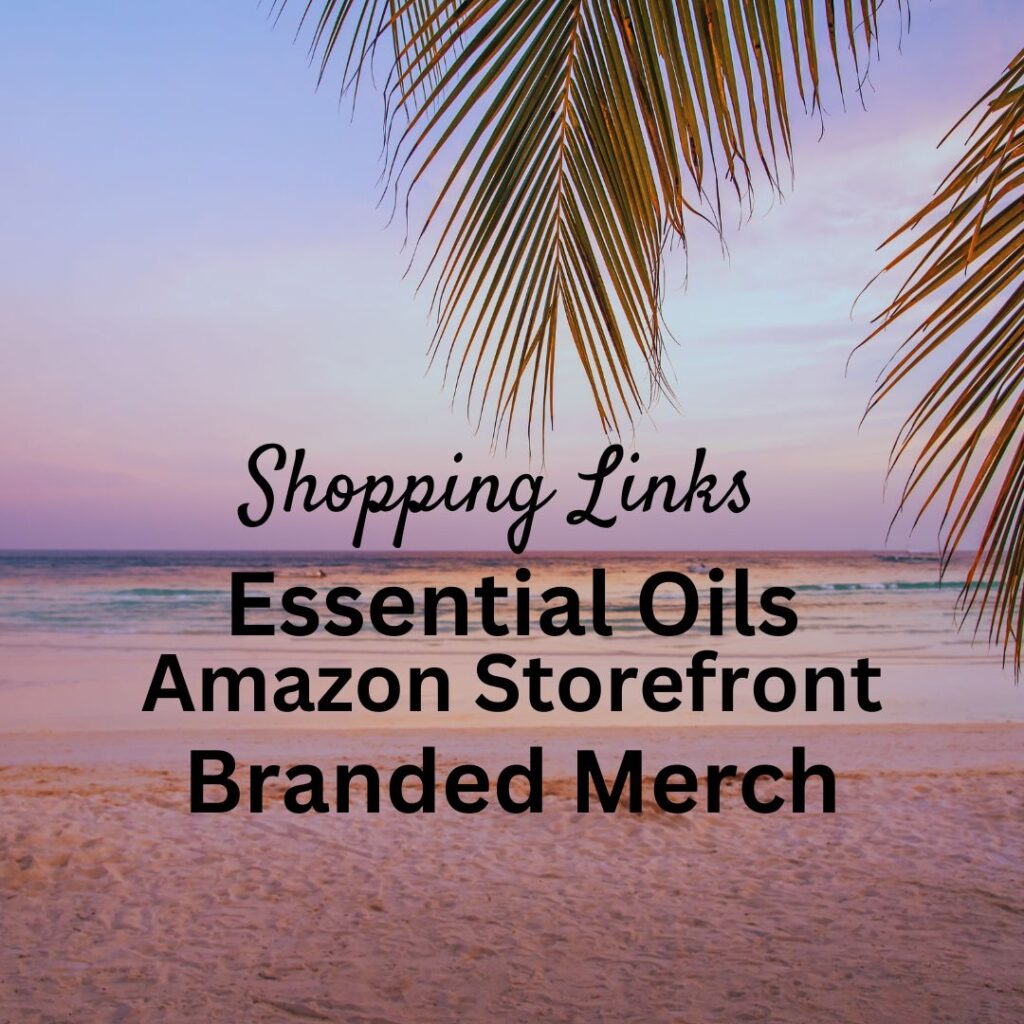 Shopping Links, essential oils, amazon storefront, branded merch