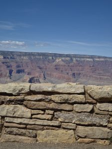 The Grand Canyon. Blue skies.