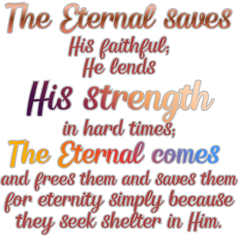 The External saves His faithful